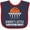 Navy and Red, variant on Inktastic Daddys Little Basketball Buddy Boys Boys Baby Bib