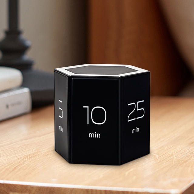2025 Multi-Sided Flip Timer - 6-Sided Rotating Countdown for Kitchen, Learning, Exercise, and Self-Discipline