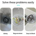 thumbnail image 3 of Silicone Tub Stopper Floor Drain Cover, 2 Pieces Sewer Anti-Odor Mat Deodorizing Drain Plugs for Kitchen, Bathroom and Laundry(5x5 inch), 3 of 7