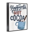 thumbnail image 3 of Stupell Industries Happiness Is Hot Cocoa Quotes and Sayings Painting Black Framed Art Print Wall Art, 16 x 20, 3 of 8