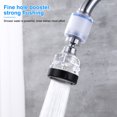 thumbnail image 3 of Aireado del grifo 360 grados Presión giratoria Impulsión de agua ajustable Lavable Fregadero lavable Grifo Bubbler Pulverizador Accesorio Transparente Inevent HA012280-03, 3 of 7