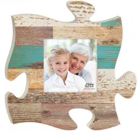 P Graham Dunn Puzzle Piece Wall Decor Teal Multi Colored