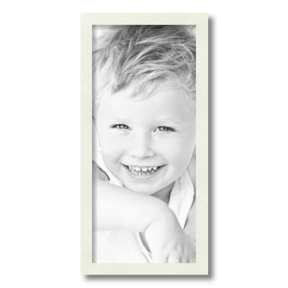ArtToFrames 9" x 20" White Picture Frame, 9x20 inch White Wood Poster Frame (WOM-5138)