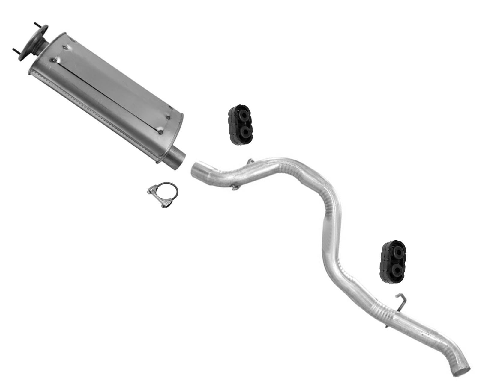 Fits For 2001-2006 Jeep Wrangler    Exhaust Muffler Pipe System  5pc 