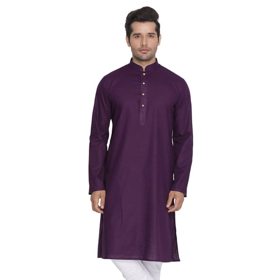 ELINA FASHION Men's Tunic Cotton Kurta Pajama Set Indian Traditional Wear