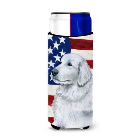 

Carolines Treasures BB9675MUK Maremma Sheepdog Patriotic Michelob Ultra Hugger for slim cans Slim Can multicolor