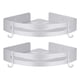 thumbnail image 1 of Estante de ducha de esquina con adhesivo fuerte, organizador de pared duradero y resistente para una mayor capacidad de almacenamiento (blanco), 1 of 5