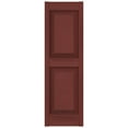 thumbnail image 4 of Ekena Millwork 12"W x 31"H Mid-America Vinyl, Standard Size Williamsburg Double Panel Shutters, w/Installation Shutter-Lok's & Matching Screws (Per Pair), 027 - Burgundy Red, 4 of 14