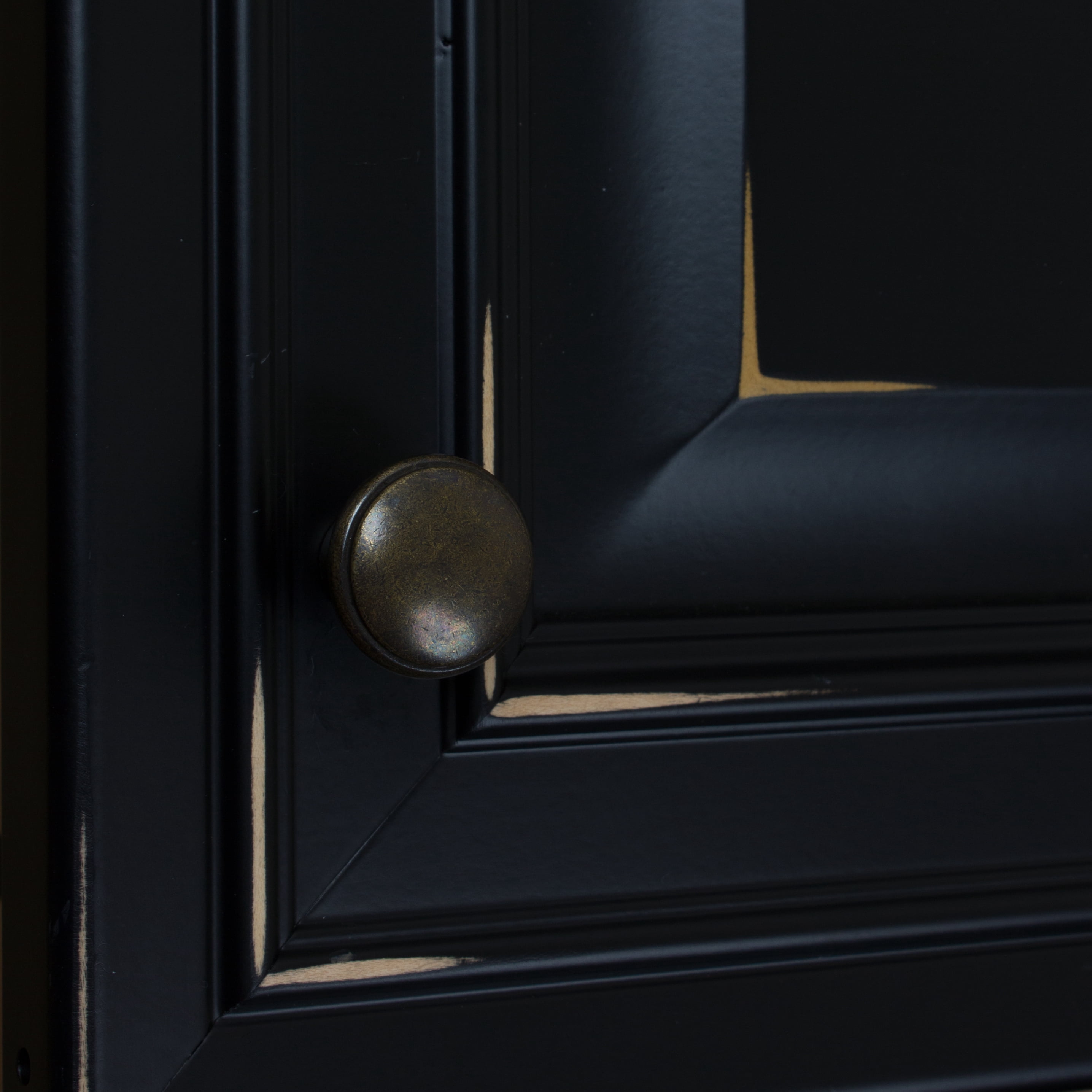 GlideRite 1.125 in. Round Ring Classic Cabinet Knob, Antique Brass