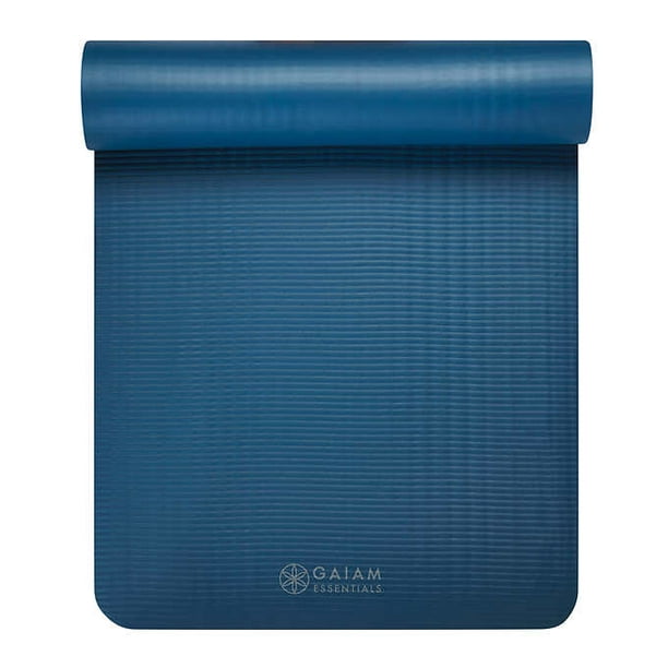 Gaiam Essentials Extra-thick Yoga and Fitness Mat, 10 mm (0.4 in.) 