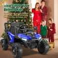 thumbnail image 3 of Funcid 24 Volt Ride on Toys 400W Ride on Cars with Remote Control & Battery Indicator, Electric Car for Explorers, Power Car Wheels UTV w/ Bluetooth, Music, Lights, 3 Speeds, Blue, 3 of 9