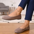thumbnail image 5 of Flat Shoes for Women 2026 Casual Pointed Toe Slip On Ballet Flats Ballerina Womens Casual Shoes Comfortable Walking Shoes Slip On Shoes Women Business Soft Walking Shoes Comfort Dressy Flats Gray 41, 5 of 6
