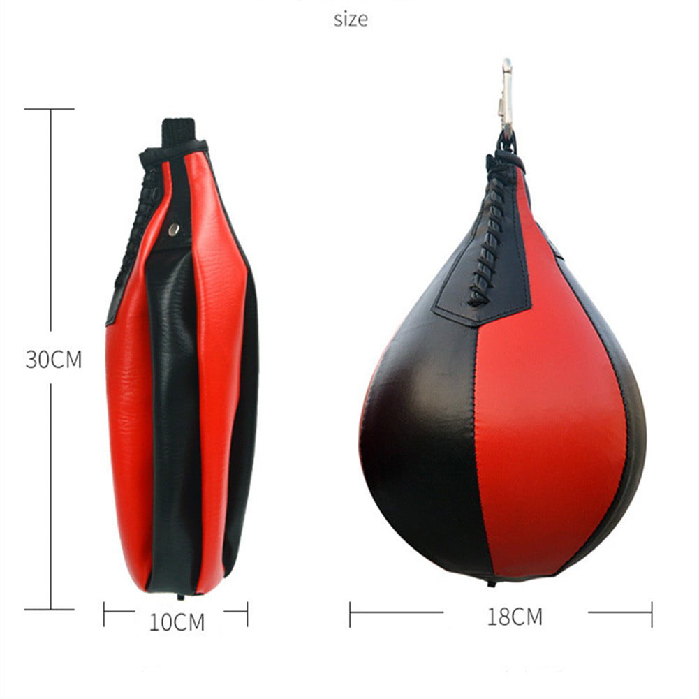 7inch Speed Ball Training Punching Speed Bag Boxing MMA Pear Punch Bag 