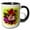 Black/White, variant on 3drose, Tearose Butterfly E, 11oz Mug