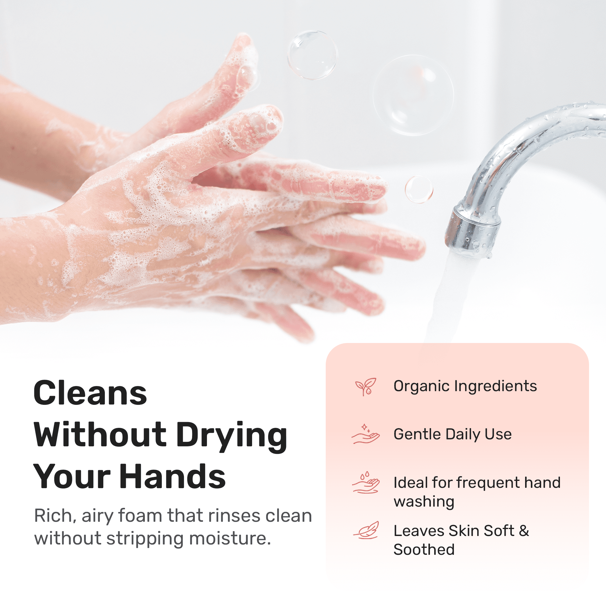 kosmatology® Grapefruit Organic Foaming Hand Soap Refill | Moisturizing Hand Wash | Clean Ingredients, Infused with Essential Oils | 34 fl oz