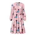 thumbnail image 2 of Uorisanigo Women's Elegant Dresses Long Sleeve Elastic Flowy Casual Dresses Size 2XL V-Neck Cozy Midi Workwear Waist, Dachshund, 2 of 7