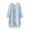 Light Blue, variant on Womens Open Front Cardigan Women's Solid Blouse V Neck Long Sleeve Large Sizes Tunic V Neck Shirt,Gray