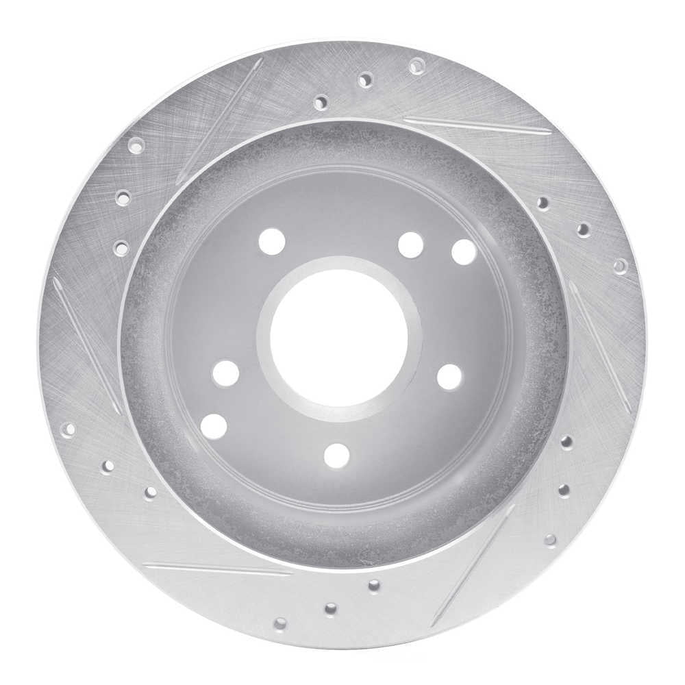 Dynamic Friction Company 631-47016R DFC Brake Rotor - Drilled And Slotted - Silver