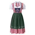 thumbnail image 3 of ANINEO Women Plus Size German Dress Square Neck Apron Oktoberfest Dirndl Comfy Maid Uniform Festival Waitress Girl Clothess, 3 of 4