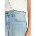 thumbnail image 4 of No Boundaries Mid-Rise Baggy Wide Leg Jeans, 31" Inseam, Women's 00-18, 4 of 5