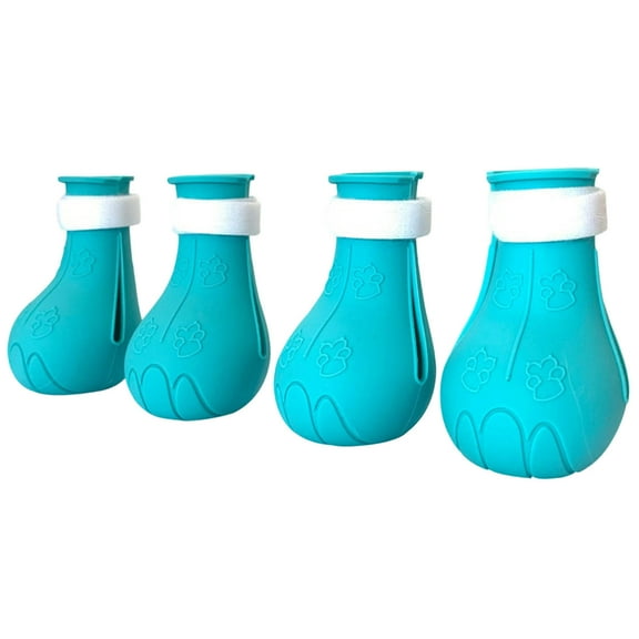 Cat Boots For Cats | Cat Shoes Scratch 4pc Silicone Protector Boots For Cats