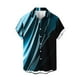thumbnail image 2 of Blusa y camisa de manga corta con cuello vuelto para hombre, cárdigan ligero de manga corta con botones y cuello vuelto, camisa de manga corta con cuello vuelto, blusa de poliéster para hombre, 2 of 4