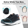 thumbnail image 2 of FitVille Lightweight Running Shoes for Men Extra Wide Sneakers with Arch Support, Black, 11 x-Wide, 2 of 7