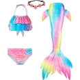 thumbnail image 1 of Girls' Standard Swimming Mermaid Tail Sets_Special Gift, 1 of 5