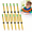10 pack, variant on Nut Decompression Pen Threaded Fidget Pen with Rotating Nut Twist Toy Smooth Writing Gel Ink Pen for ADHD Autism Anxiety Relief