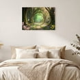 thumbnail image 5 of 1.5-Inch Thick Canvas Print Wall Art for Living Room, Bedroom, Office or Entryway – Decorative Wall Decor with Enchanted Forest Path With Flowers And Butterflies -30 x 20x 1.5 in, 5 of 9