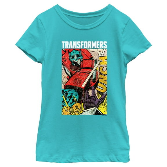 Girl's Transformers Krunch Optimus Prime  Graphic T-Shirt