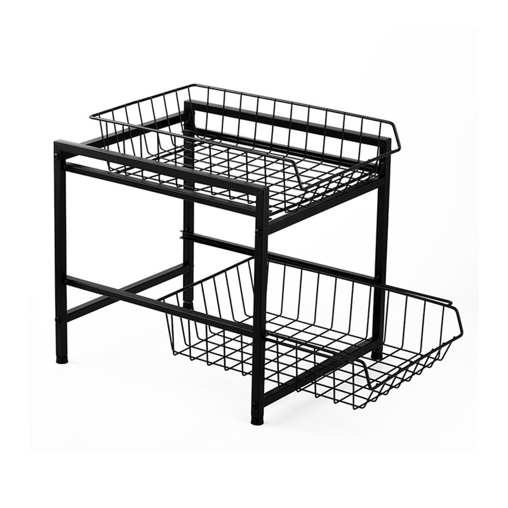 Stackable 2Tier Kitchen Organizer Under Sink Organizer Rack
