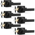 thumbnail image 1 of Matte Door Handles Passage Door Handles Interior Door Handles NonLocking Lever Set [for Hallway or Closet Doors] Reversible for Right/Left Sided Doors, 1 of 8