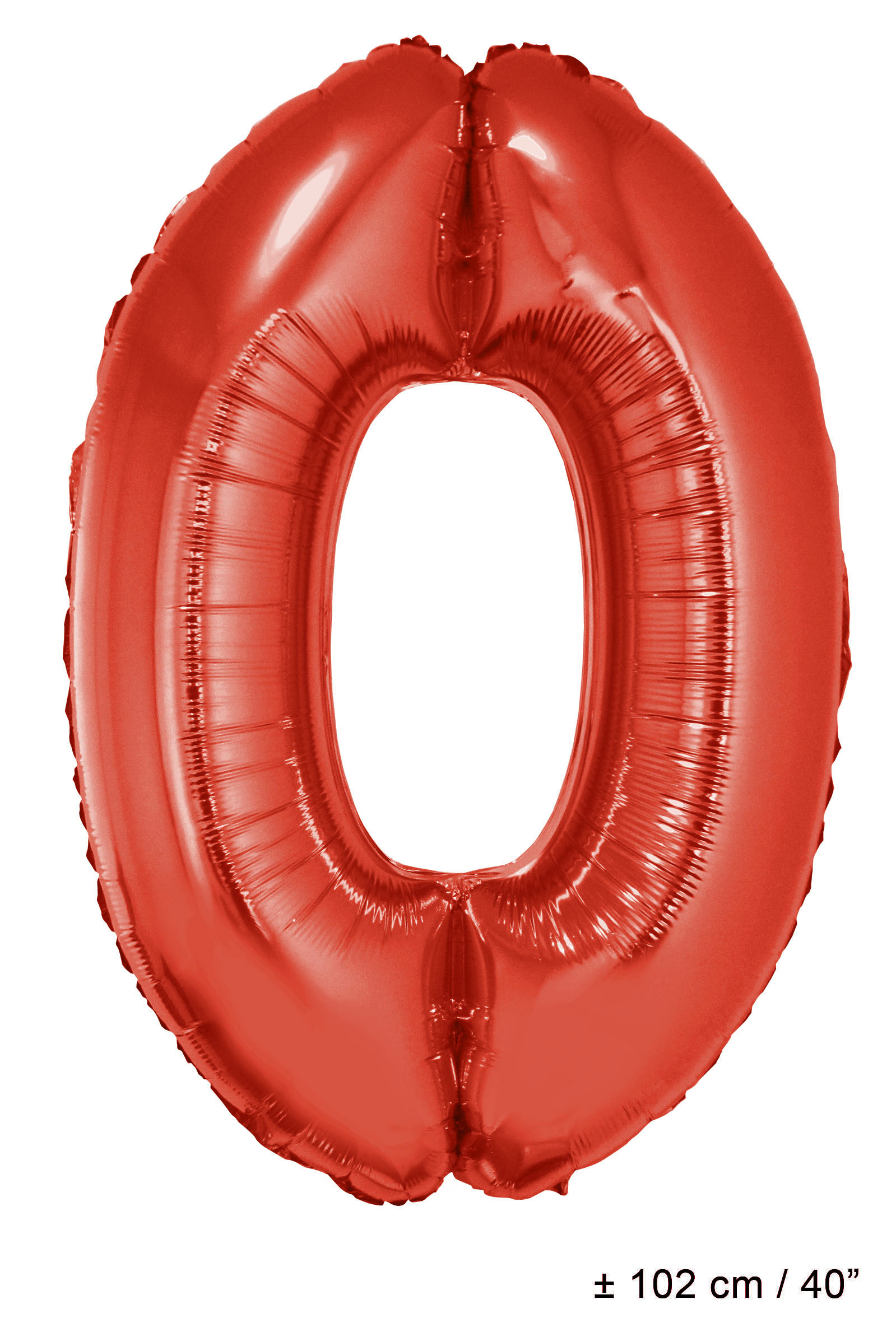Number 0 Zero Super Shape Solid Jumbo Helium Quality 40" Foil Balloon