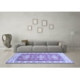thumbnail image 3 of Ahgly Company Indoor Rectangle Geometric Blue Traditional Area Rugs, 8' x 12', 3 of 4