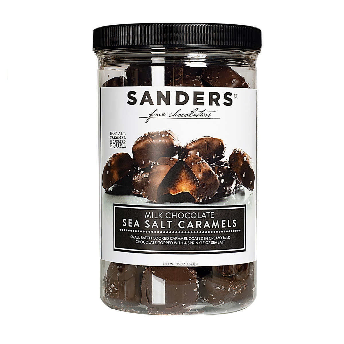 Sanders Milk Chocolate Sea Salt Caramels 36 oz