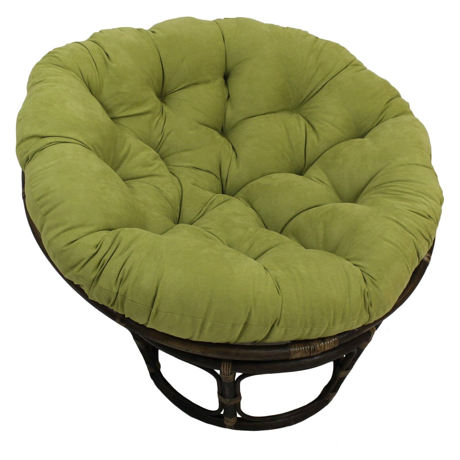 Green sale papasan chair