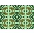 thumbnail image 1 of Ahgly Company Machine Washable Indoor Rectangle Transitional Army Green Area Rugs, 5' x 7', 1 of 7