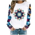 thumbnail image 2 of Hauts d'Été Mode Décontractée pour Femmes Fermeture Éclair Col Rabattu Manches Longues Chandail en Molleton Blouse avec Poche Blouses d'Été pour Femmes en Solde, 2 of 5