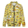 thumbnail image 4 of Gudetama Zip-Up Hoodie Pullover Hooded Long Sleeve Sweatshirts Tops Blouse with Pocket for Mens Womens, 4 of 8