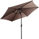 thumbnail image 4 of Costway 2,7m Sombrilla Parasol de con Bielas y Costillas de Acero Sombrilla Inclinada para Terraza Jardín Playa Marrón, 4 of 6