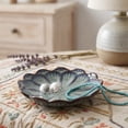 thumbnail image 4 of Ceramic Jewelry Tray Decorative Trinket Dish Ring Holder Scalloped Vanity Dresser Bathroom Countertop Tabletop Storage for Rings Earrings Bracelets Small Accessories Home Decor Display, 4 of 6