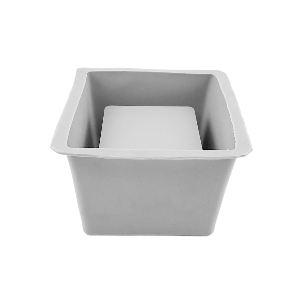 BQBQERT Geometric Square Round Flowerpot Mold Silicone Resin for Making Flower Holder