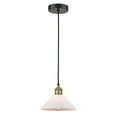 thumbnail image 4 of Innovations Lighting  Orwell - 1 Light 8" Cord Hung Mini Pendant Clear/Black Antique Brass, 4 of 5