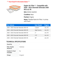 thumbnail image 2 of Engine Air Filter 1 - Compatible with 2020 - 2023 Chevy Silverado 2500 HD 6.6L V8 2021 2022, 2 of 2