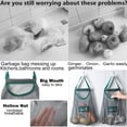 thumbnail image 2 of SNNROO Reusable Mesh Bags for Fruit and Vegetable Hanging Storage, Kitchen Storage,Washable & Foldable Net Bags,L, 2 of 7