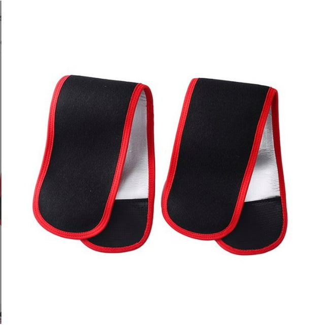 kurtrusly 1 Pair Women Arm Compression Sleeve Portable Rubber Lining Fast Sweating Reusable Washable Basketball Yoga Protector Wraps Red