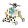 thumbnail image 3 of Andadores para bebés para niños y niñas, juguete de regalo para aprender música, andadores de aprendizaje 2 en 1 para sentarse y pararse y centro de gris, 3 of 9