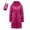Hot Pink, variant on Women's Warm Lightweight Hoodless Windproof Winter Coat, Slim Fit Puffer, Detachable Hood, Portable, White, Long