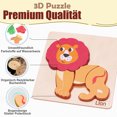 thumbnail image 4 of Rompecabezas de madera Juguetes de madera para niños Juguetes de aprendizaje Juguetes educativos Regalo para niños Juego de 4 rompecabezas, 4 of 4